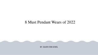 8 Must Pendant Wears of 2022