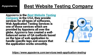 Best Website Testing Company