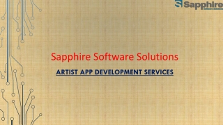 #1 Artist App Development Company | Sapphire