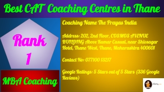 Top CAT  Coaching Centres in Thane
