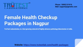 Female Health Checkup Packages in Nagpur