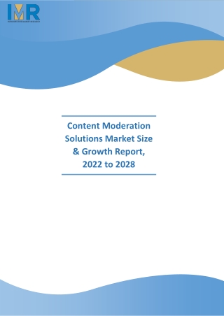 Content Moderation Solutions Market
