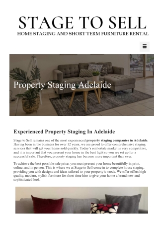 Property Staging Adelaide