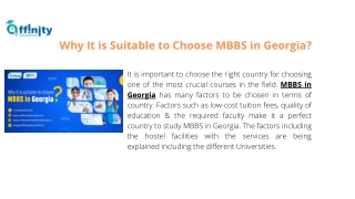 Why It is Suitable to Choose MBBS in Georgia?