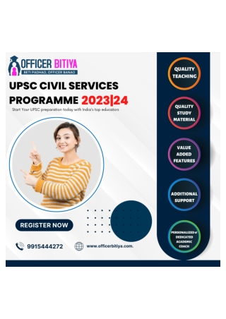 Best IAS Coaching In Chandigarh Officer Bitiya
