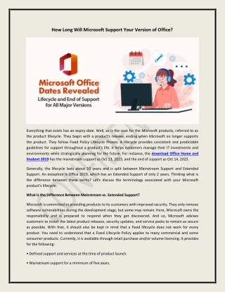 How Long Will Microsoft Support Your Version of Office?