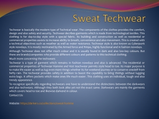 Sweat Techwear