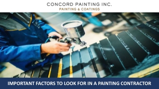 Important Factors to Look for in a Painting Contractor