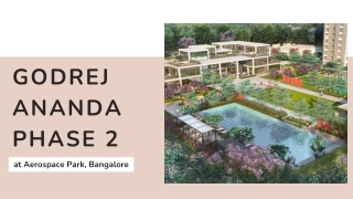 Godrej Ananda Phase 2 at Aerospace Park, Bangalore - Brochure