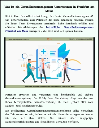 Betriebliches Gesundheitsmanagement dienstleistungen in Frankfurt am Main