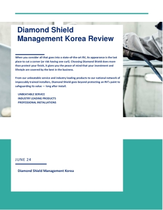 Diamond Shield Korea Examines the Best Automotive Paints
