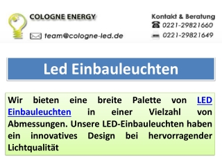 Led Einbauleuchten