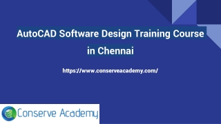 AutoCAD Software Design Training Course in Chennai