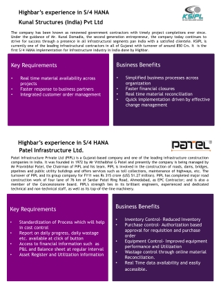 Kunal Structure & Patel Infra - Case Study