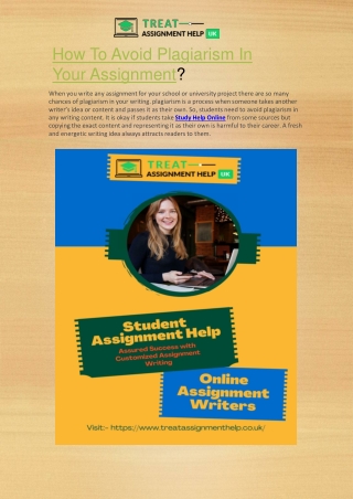 How To Avoid Plagiarism In Your AssignmentAssignment