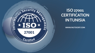 ISO 27001 Certification in Tunisia