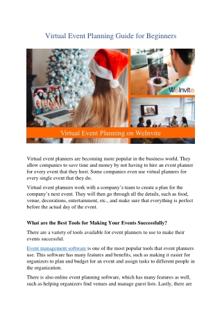 Virtual Event Planning Guide