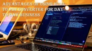 Advantages of using HTML to PDF Converter for Day-to-day Business