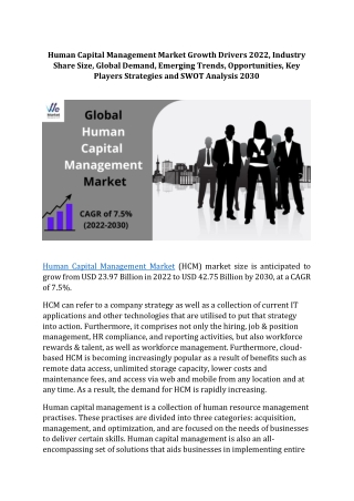 Human Capital Management Market