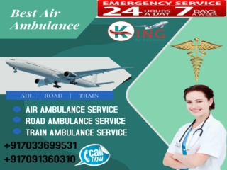 Pick ICU Support King Air Ambulance in Patna at Affordable Cost