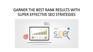 Garner The Best Rank Results With Super Effective Seo Strategies - DigiDarts