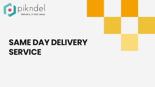 Same day delivery service
