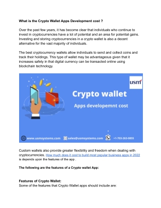 Crypto wallet app - Google Docs