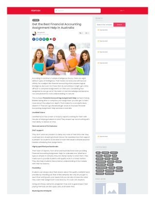 Get the Best Financial Accounting Assignment Help in Australia