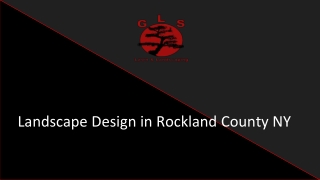 Landscape design in Rockland County NY