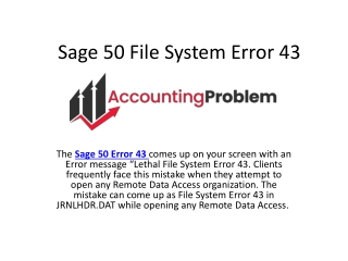 Instructions to Fix Sage Mistake 43