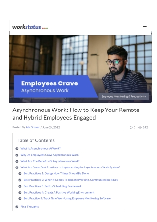 Asynchronous Work: How to Keep Your Remote and Hybrid Employees Engaged