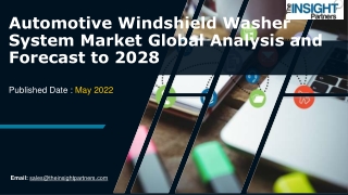 Automotive Windshield Washer System Market Pin-Point Analysis for Changing Compe