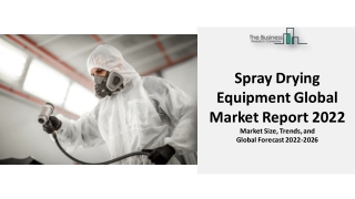 Spray Drying Equipment Market 2022 – 2031 | By Product Type, Application