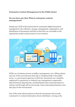 Enterprise Content Management in the Public Sector