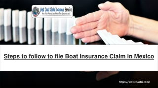Steps to follow to file Boat Insurance Claim in Mexico