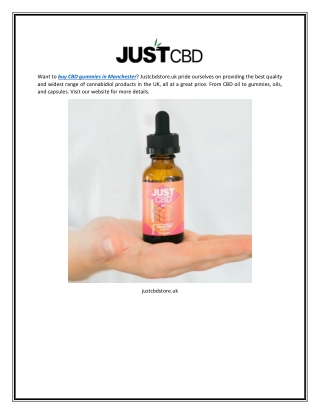 Buy Cbd Gummies in Manchester | Justcbdstore.uk