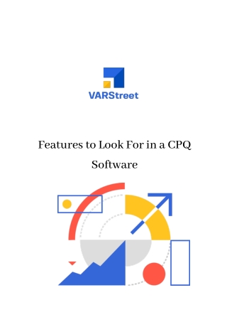 Features to Look For in a CPQ Software