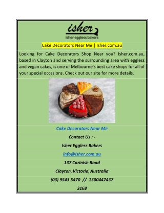 Cake Decorators Near Me  Isher.com