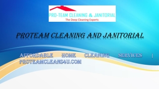 Affordable Home Cleaning Services Proteamcleans4u.com