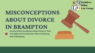 Misconceptions About Divorce in Brampton