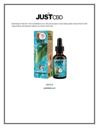 Cbd Oil Uk | Justcbdstore.uk