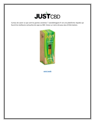 sensi seeds | Justcbdmagasin.fr