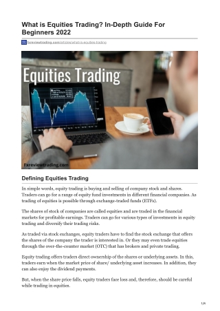fxreviewtrading.com-What is Equities Trading In-Depth Guide For Beginners 2022