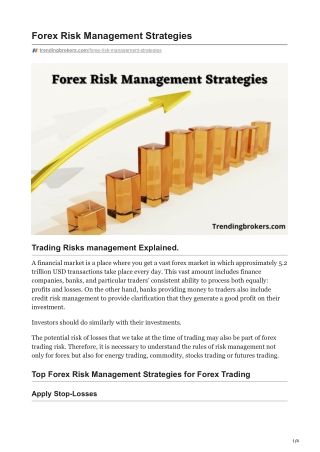 trendingbrokers.com-Forex Risk Management Strategies