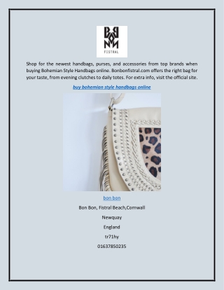Buy Bohemian Style Handbags Online  Bonbonfistral.com