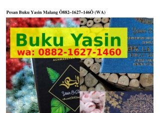 Pesan Buku Yasin Malang Ô88ᒿ•IϬᒿ7•IᏎϬÔ(WA)