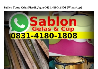 Sablon Tutup Gelas Plastik Jogja ౦83I·ᏎI8౦·I8౦8{WA}