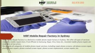 Phone Fixing Places Near Me | Mobilerepairfactory.com.au