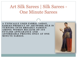 Art Silk Sarees