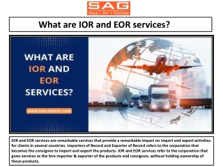 What are IOR and EOR services ?